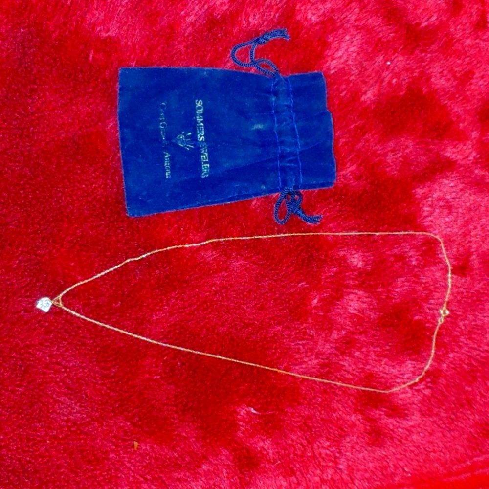 Gold Necklace with diamond